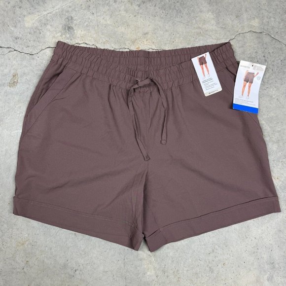 NWT Mondetta Womens Active Walking Shorts Activewear Purple Size 2XL $40 LLL10 - Picture 1 of 2